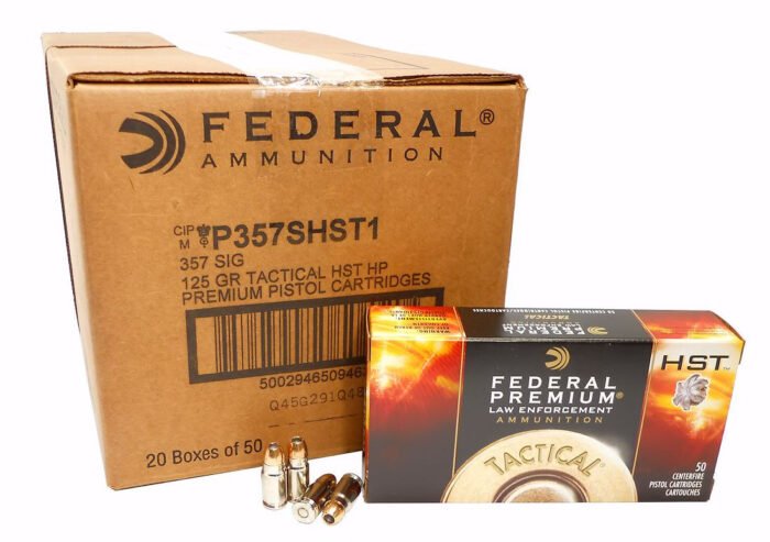 357 SIG Ammo 125gr HST JHP Federal Premium (P357SHST1) 50 Round Box