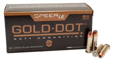 38 Special +P Ammo 125gr GDHP Speer Gold Dot (53720) 50 Round Box