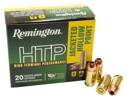 380 ACP 9x17 Ammo 88gr JHP Remington HTP (RTP380A1A) 20 Round Box