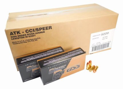 40 S&W Ammo 180gr FMJ CCI Blazer Brass (5220) 1000 Round Case