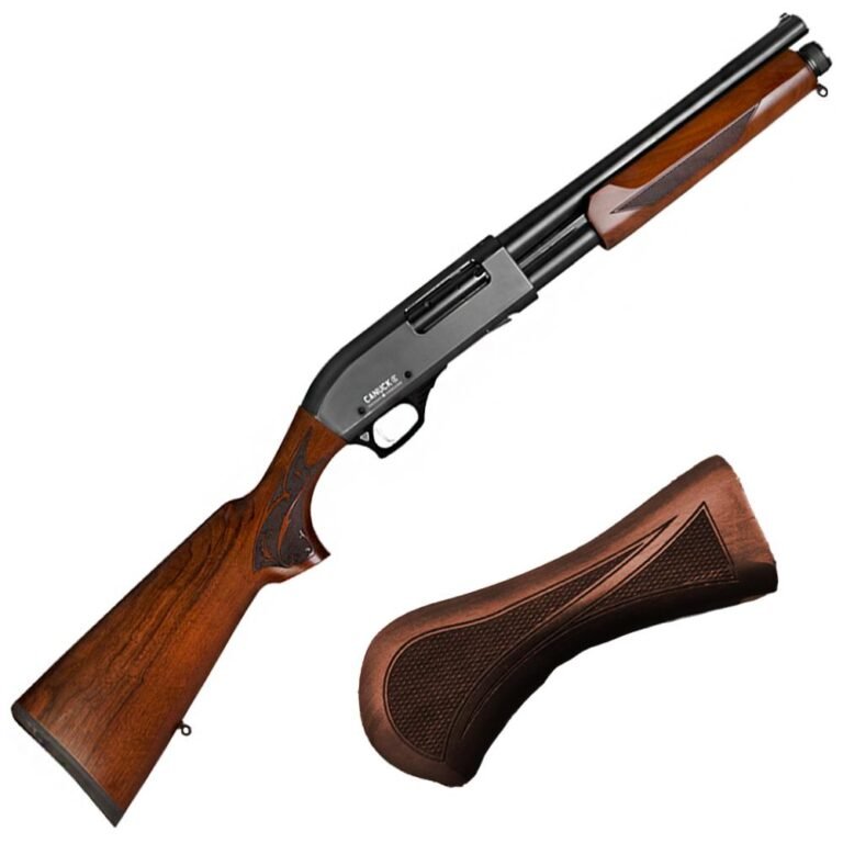 Pump Action Shotgun 12 Gauge 14" Barrel Wood Bird Head Style