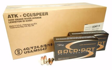 9mm 9x19 Ammo 115gr GDHP Speer Gold Dot (53614) 250 Rounds