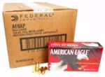 9mm 9x19 Ammo 124gr FMJ Federal American Eagle (AE9AP) 1000 Round Case