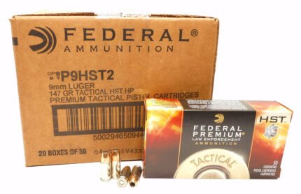 9mm 9x19 Ammo 147gr HST JHP Federal Premium (P9HST2) 250 Rounds