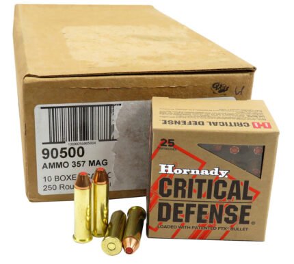 357 Magnum Ammo 125gr FTX Hornady Critical Defense (90500) 25 Round Box