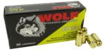 45 ACP Ammo 230gr FMJ Wolf Performance Brass Plated Steel Case 500 Round Case