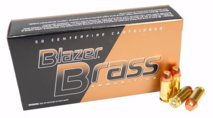 40 S&W Ammo 180gr FMJ CCI Blazer Brass (5220) 50 Round Box