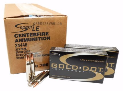 223 Ammo 55gr GDSP Speer Gold Dot (24446) 500 Round Case